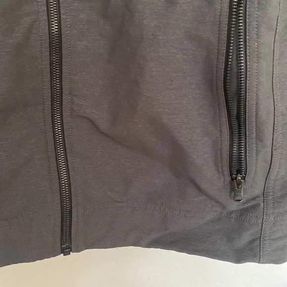 Marmot Mens Medium zip blazer like technical jacket dark grey 4 front pockets - Picture 3 of 7